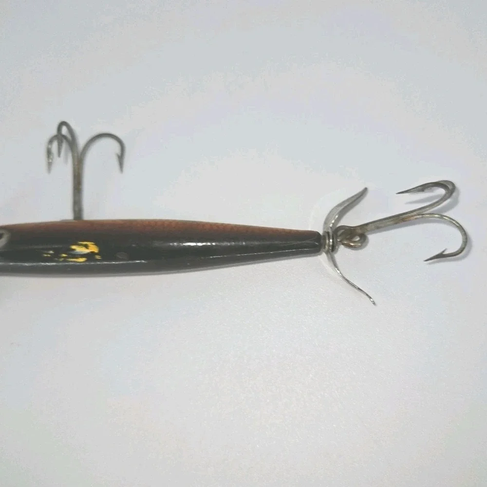 Vintage Shakespeare Slim Jim Honor Built Wood‎ Fishing Lure Propeller USA 4.5 In